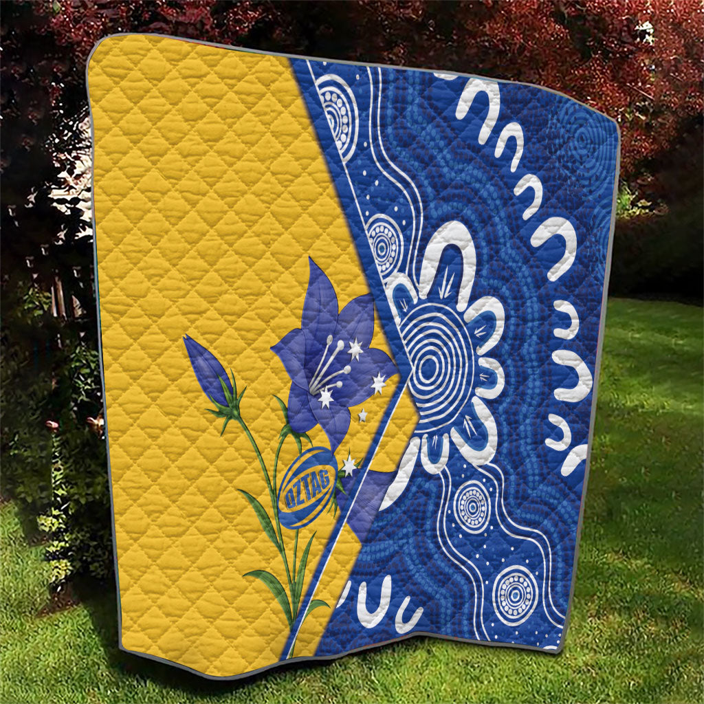 Australian Capital Territory Oztag Quilt ACT Royal Bluebell Indigenous Art