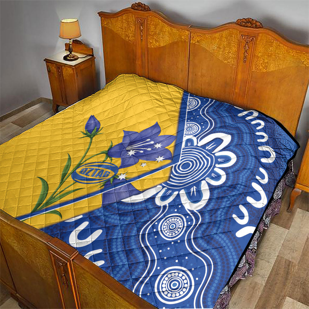 Australian Capital Territory Oztag Quilt ACT Royal Bluebell Indigenous Art