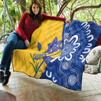 Australian Capital Territory Oztag Quilt ACT Royal Bluebell Indigenous Art