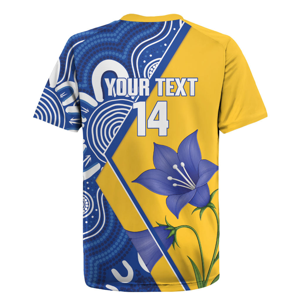 Australian Capital Territory Oztag Custom Rugby Jersey ACT Royal Bluebell Indigenous Art