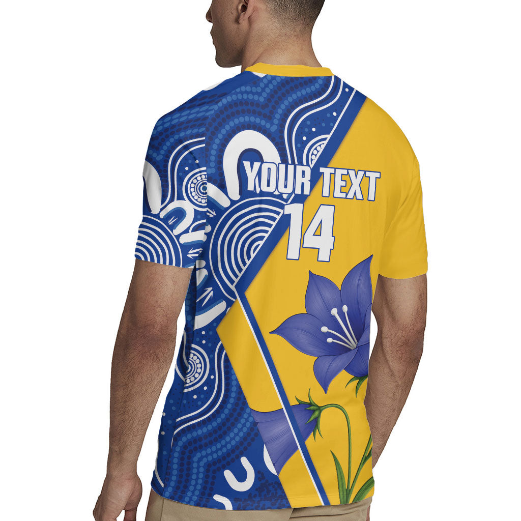 Australian Capital Territory Oztag Custom Rugby Jersey ACT Royal Bluebell Indigenous Art