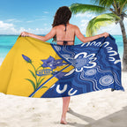 Australian Capital Territory Oztag Sarong ACT Royal Bluebell Indigenous Art