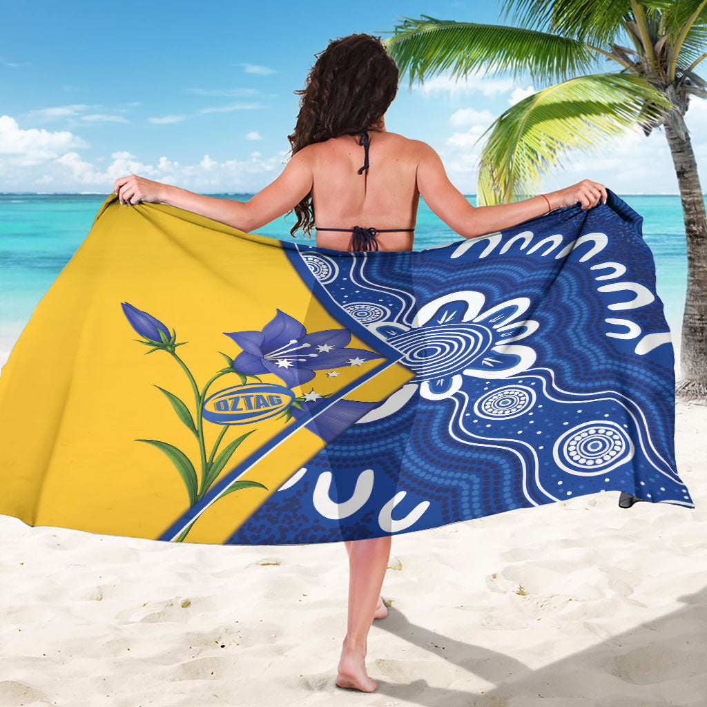 Australian Capital Territory Oztag Sarong ACT Royal Bluebell Indigenous Art