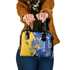 Australian Capital Territory Oztag Shoulder Handbag ACT Royal Bluebell Indigenous Art