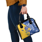 Australian Capital Territory Oztag Shoulder Handbag ACT Royal Bluebell Indigenous Art