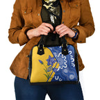 Australian Capital Territory Oztag Shoulder Handbag ACT Royal Bluebell Indigenous Art