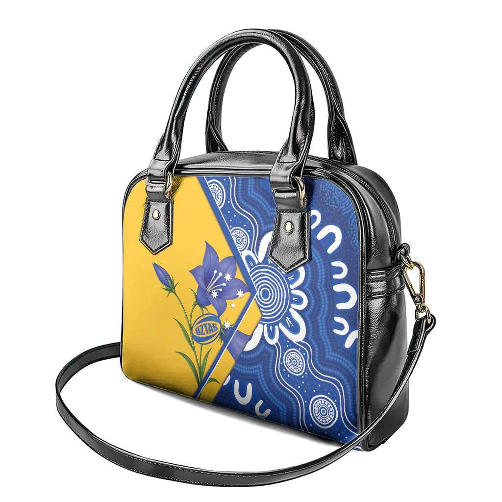 Australian Capital Territory Oztag Shoulder Handbag ACT Royal Bluebell Indigenous Art