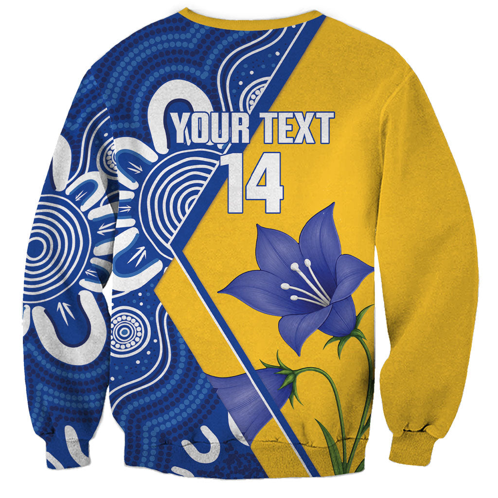 Australian Capital Territory Oztag Custom Sweatshirt ACT Royal Bluebell Indigenous Art