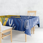 Australian Capital Territory Oztag Tablecloth ACT Royal Bluebell Indigenous Art