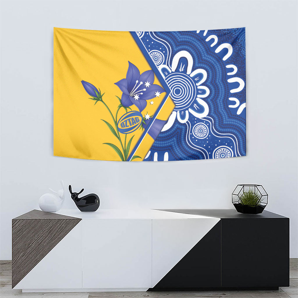Australian Capital Territory Oztag Tapestry ACT Royal Bluebell Indigenous Art