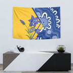 Australian Capital Territory Oztag Tapestry ACT Royal Bluebell Indigenous Art