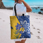 Australian Capital Territory Oztag Tote Bag ACT Royal Bluebell Indigenous Art