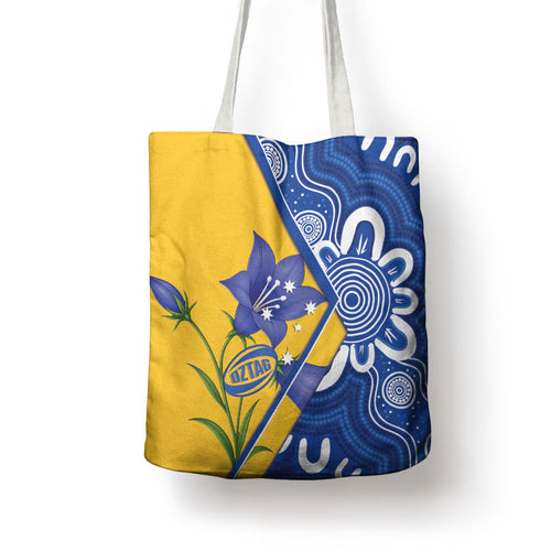 Australian Capital Territory Oztag Tote Bag ACT Royal Bluebell Indigenous Art