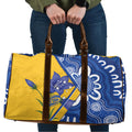 Australian Capital Territory Oztag Travel Bag ACT Royal Bluebell Indigenous Art