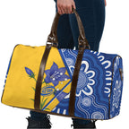 Australian Capital Territory Oztag Travel Bag ACT Royal Bluebell Indigenous Art