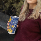 Australian Capital Territory Oztag Custom Tumbler Cup ACT Royal Bluebell Indigenous Art