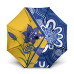 Australian Capital Territory Oztag Umbrella ACT Royal Bluebell Indigenous Art