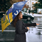 Australian Capital Territory Oztag Umbrella ACT Royal Bluebell Indigenous Art