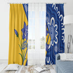 Australian Capital Territory Oztag Window Curtain ACT Royal Bluebell Indigenous Art