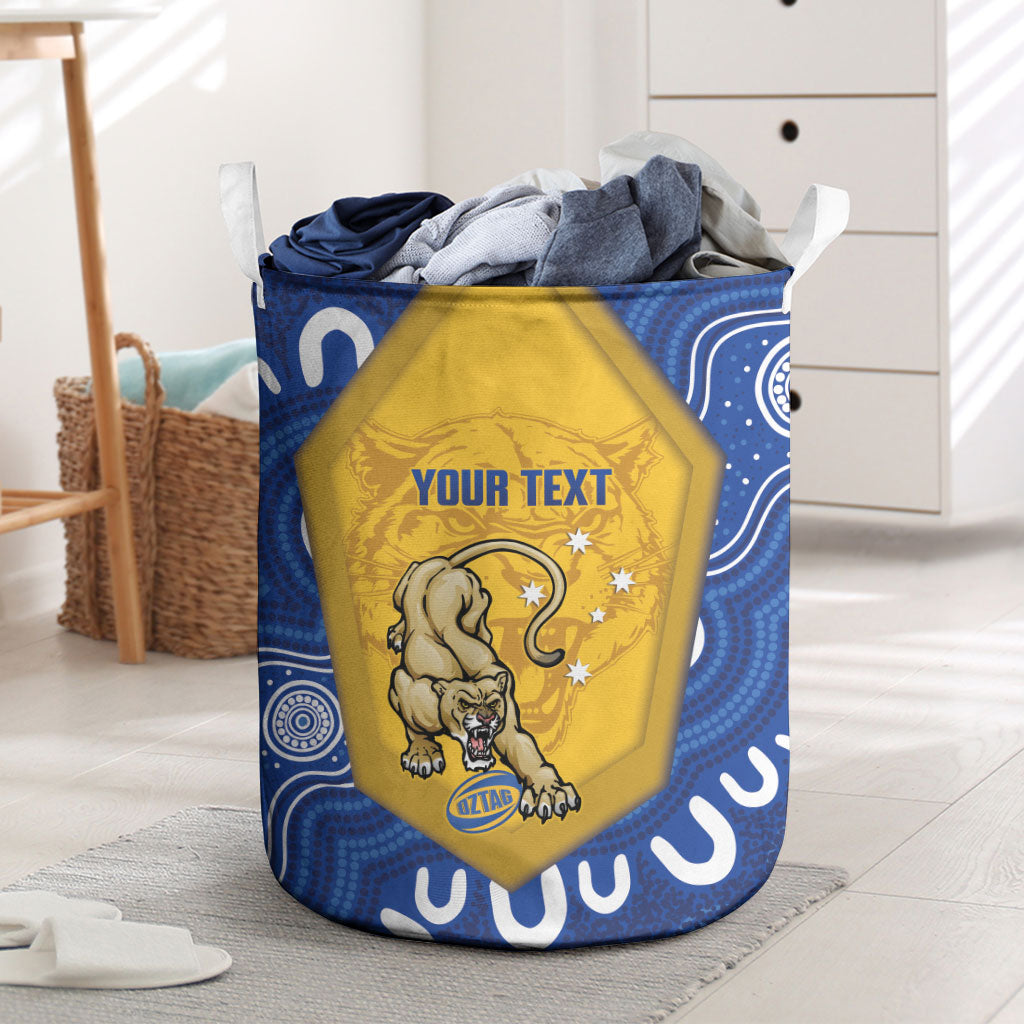 ACT Cougars Oztag Custom Laundry Basket Australian Capital Territory Indigenous Art