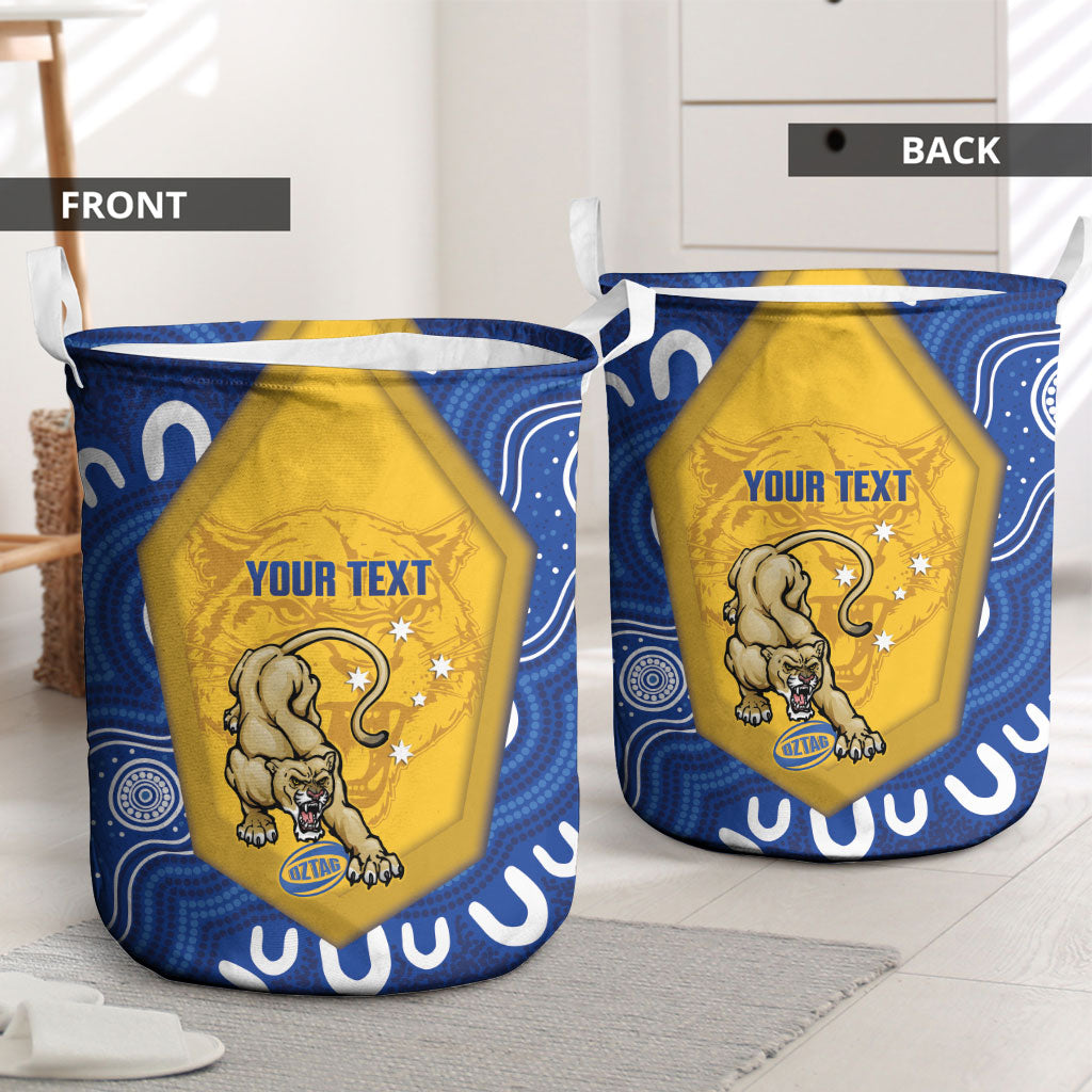 ACT Cougars Oztag Custom Laundry Basket Australian Capital Territory Indigenous Art