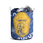 ACT Cougars Oztag Custom Laundry Basket Australian Capital Territory Indigenous Art