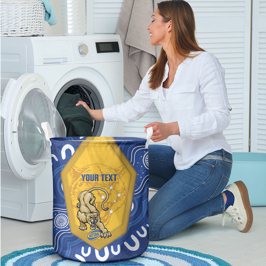 ACT Cougars Oztag Custom Laundry Basket Australian Capital Territory Indigenous Art