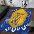 ACT Cougars Oztag Custom Area Rug Australian Capital Territory Indigenous Art