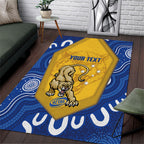 ACT Cougars Oztag Custom Area Rug Australian Capital Territory Indigenous Art