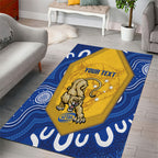 ACT Cougars Oztag Custom Area Rug Australian Capital Territory Indigenous Art
