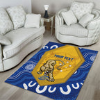 ACT Cougars Oztag Custom Area Rug Australian Capital Territory Indigenous Art
