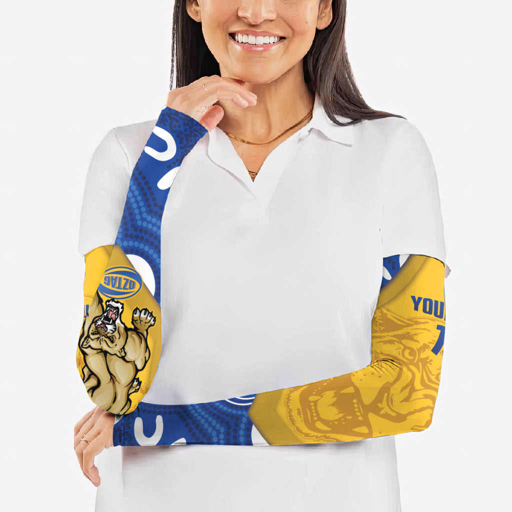 ACT Cougars Oztag Custom Arm Sleeves Australian Capital Territory Indigenous Art