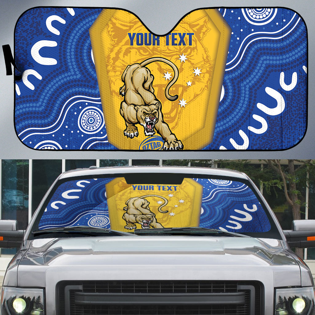 ACT Cougars Oztag Custom Auto Sun Shade Australian Capital Territory Indigenous Art