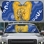 ACT Cougars Oztag Custom Auto Sun Shade Australian Capital Territory Indigenous Art