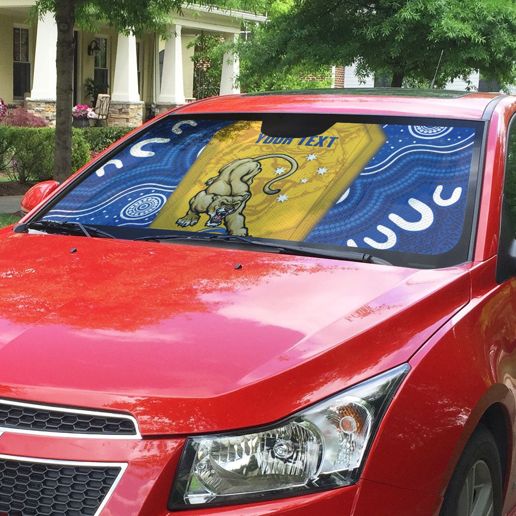 ACT Cougars Oztag Custom Auto Sun Shade Australian Capital Territory Indigenous Art