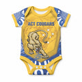 ACT Cougars Oztag Custom Baby Onesie Australian Capital Territory Indigenous Art