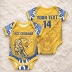 ACT Cougars Oztag Custom Baby Onesie Australian Capital Territory Indigenous Art