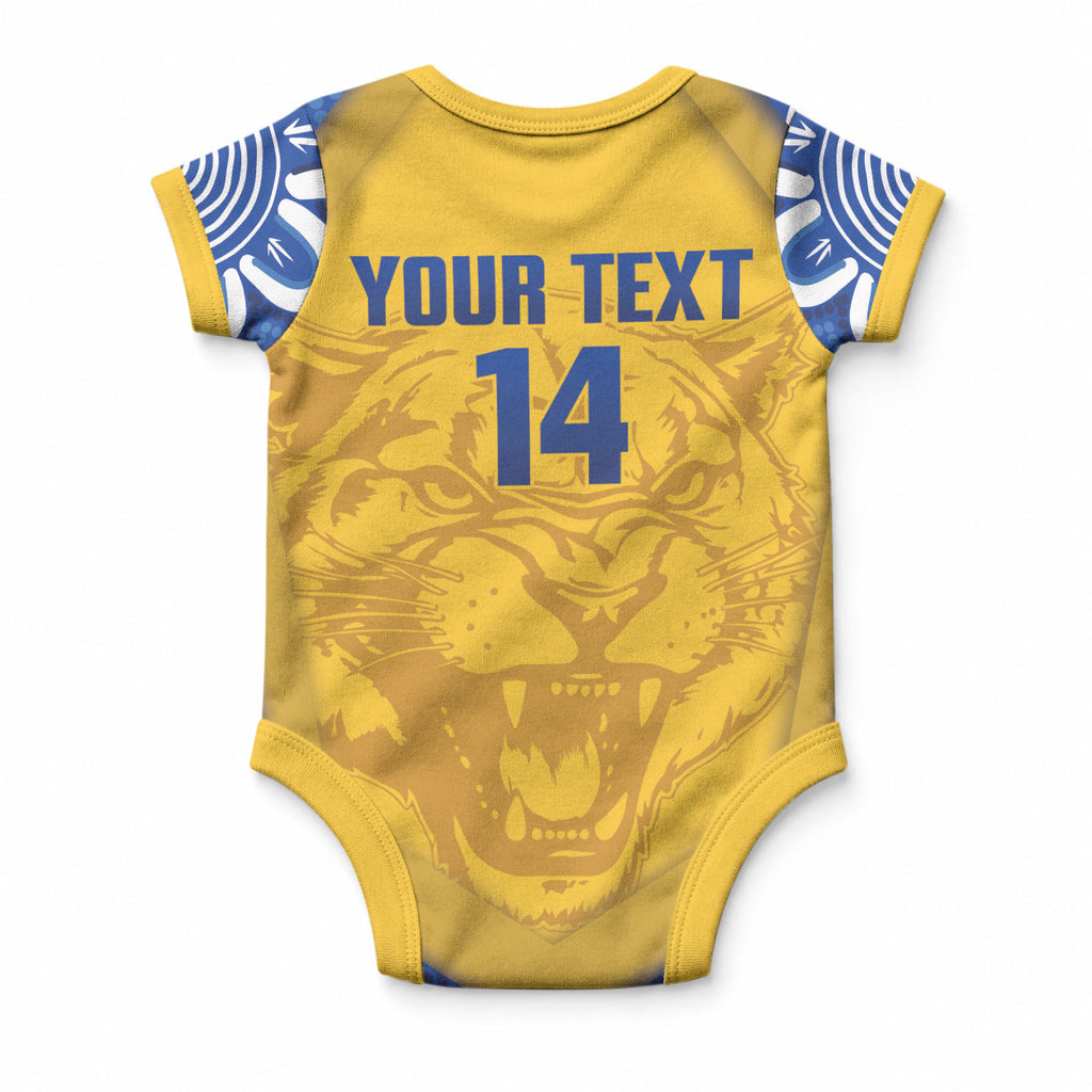 ACT Cougars Oztag Custom Baby Onesie Australian Capital Territory Indigenous Art