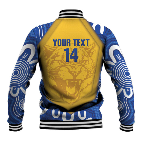 ACT Cougars Oztag Custom Baseball Jacket Australian Capital Territory Indigenous Art