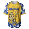 ACT Cougars Oztag Custom Baseball Jersey Australian Capital Territory Indigenous Art