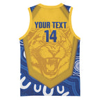 ACT Cougars Oztag Custom Basketball Jersey Australian Capital Territory Indigenous Art