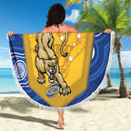 ACT Cougars Oztag Custom Beach Blanket Australian Capital Territory Indigenous Art