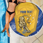 ACT Cougars Oztag Custom Beach Blanket Australian Capital Territory Indigenous Art