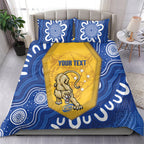 ACT Cougars Oztag Custom Bedding Set Australian Capital Territory Indigenous Art