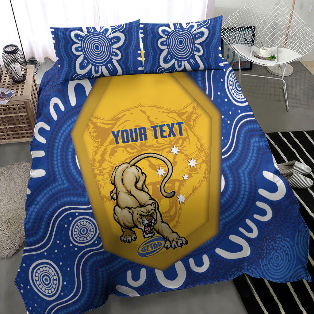ACT Cougars Oztag Custom Bedding Set Australian Capital Territory Indigenous Art