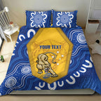 ACT Cougars Oztag Custom Bedding Set Australian Capital Territory Indigenous Art