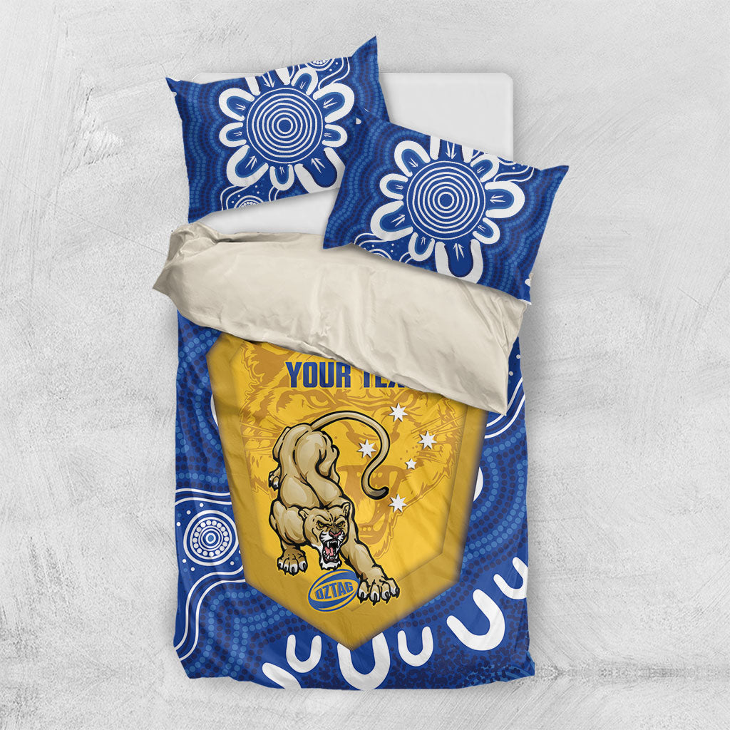 ACT Cougars Oztag Custom Bedding Set Australian Capital Territory Indigenous Art