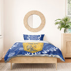 ACT Cougars Oztag Custom Bedding Set Australian Capital Territory Indigenous Art