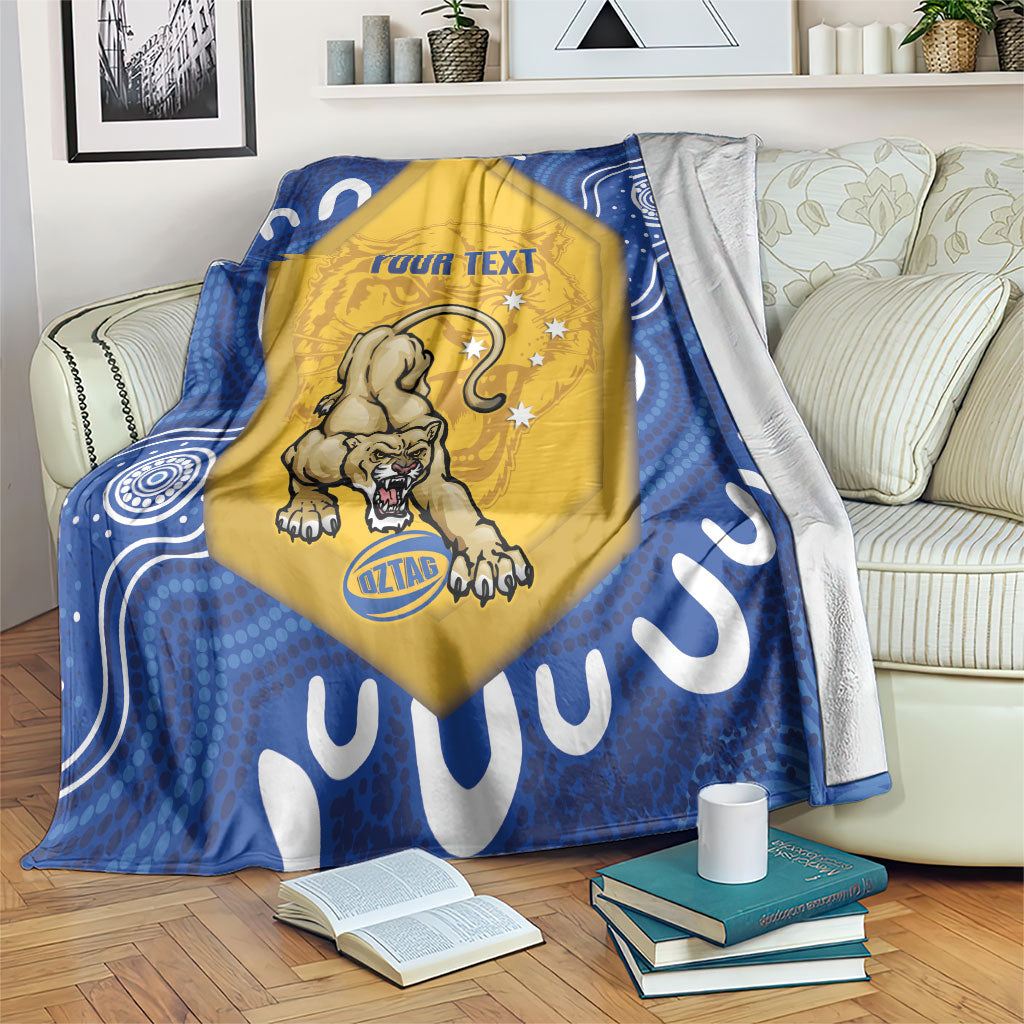 ACT Cougars Oztag Custom Blanket Australian Capital Territory Indigenous Art