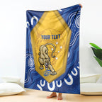 ACT Cougars Oztag Custom Blanket Australian Capital Territory Indigenous Art